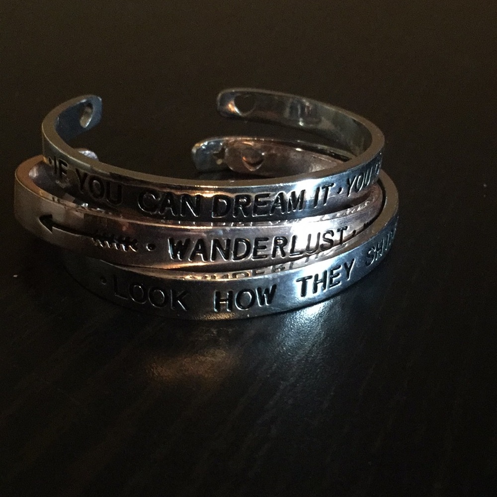 3 sentiment bracelets - Picture 2 of 6